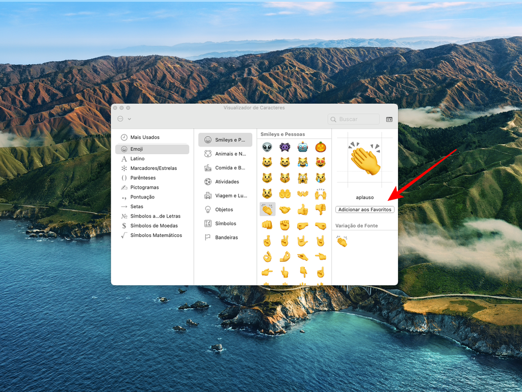 Adicione emojis aos mais usados do macOS - Captura de tela: Thiago Furquim (Canaltech)