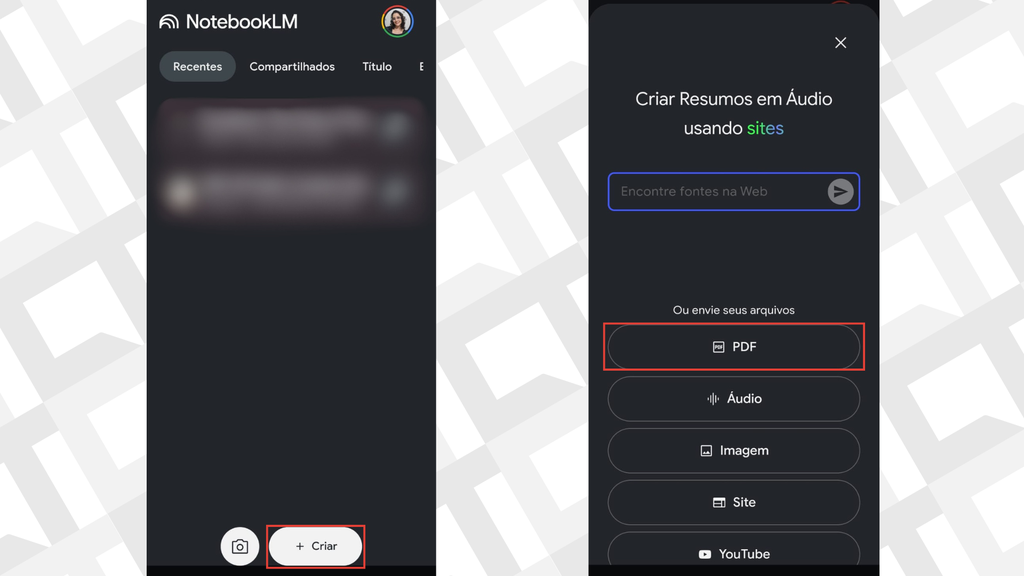 Subir PDF no NotebookLM