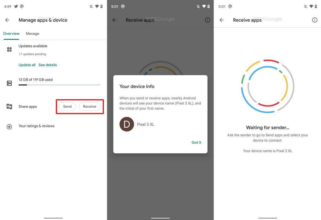 Google Play Store terá um recurso para compartilhar apps sem Internet