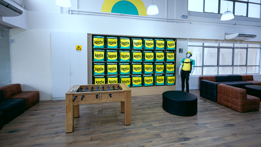 Ponto de descanso da Keeta em SP 2 Ponto de descanso da Keeta em SP 2