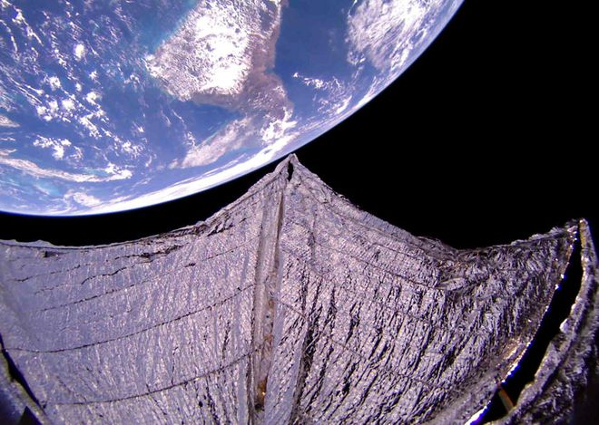 América Central fotografada pela câmera a bordo da LightSail 2, em 13 de fevereiro de 2020 (Foto: The Planetary Society)