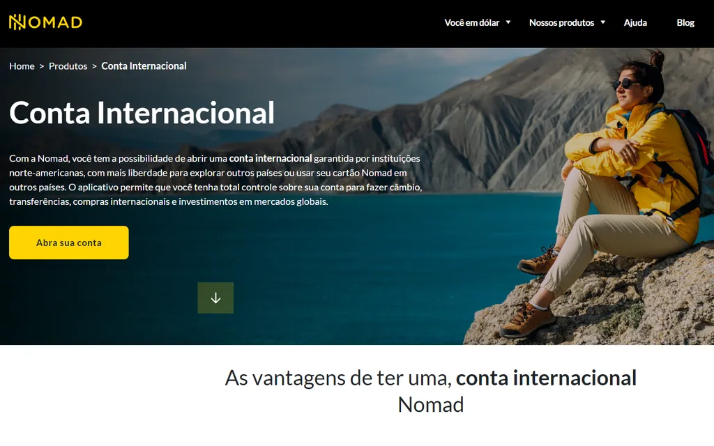 A Nomad Global também se destaca entre as principais plataformas financeiras do gênero (Captura: Kris Gaiato)