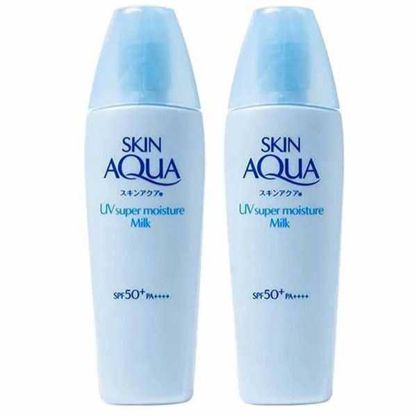 Skin Aqua Protetor Solar Super Moisture Milk FPS50 Kit com 2 Unidades