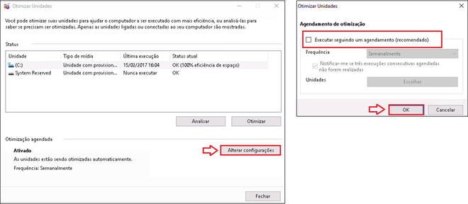 Solução manual para correção de bug no Windows 10 que pode prejudicar SSDs (Imagem: Reprodução/Microsoft)