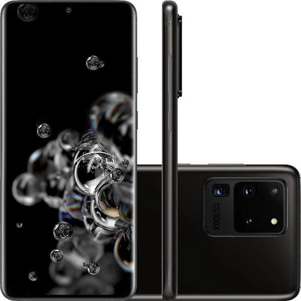 Smartphone Samsung Galaxy S20 Ultra 128GB Dual Chip Android 10.0 Tela 6.9" Octa-Core 4G Câmera Quádrupla Traseira de 108MP OIS + 12MP (Ultra Wide) + 48MP (Telephoto) + ToF (Scanner 3D) - Cosmic Gray no Submarino.com