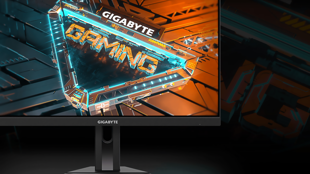 Monitor gamer Gigabyte G24F2BR muito barato no First Level do KaBuM!