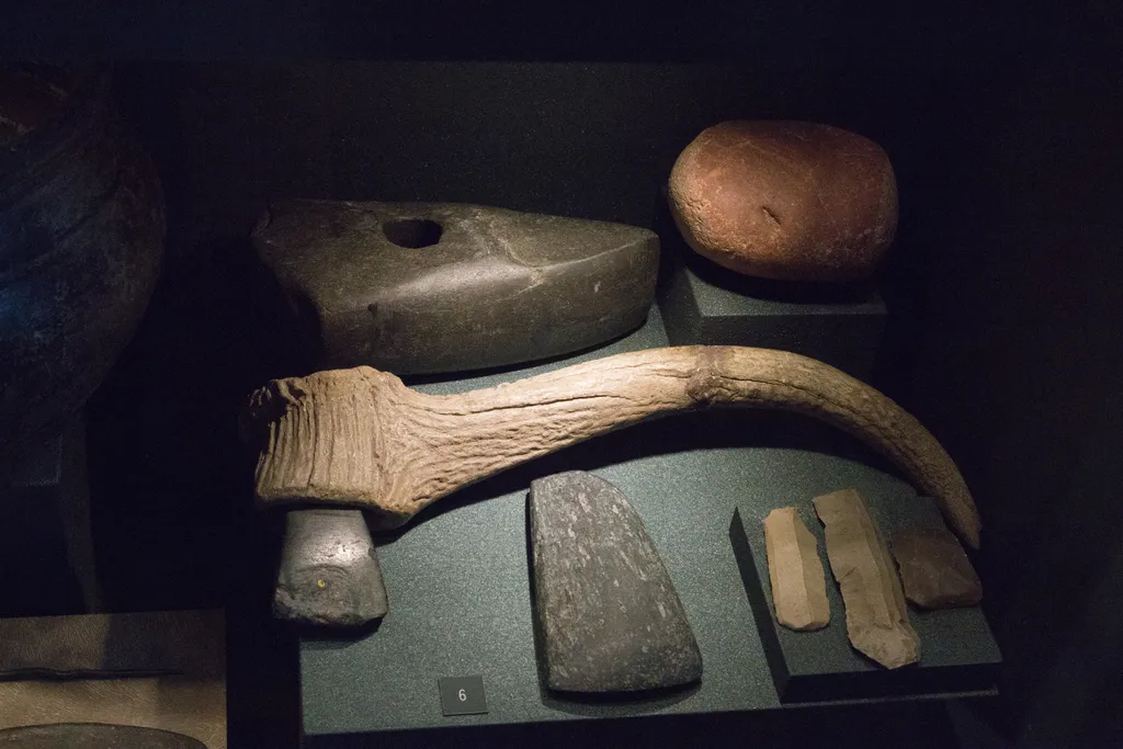No neolítico, o ser humano começou a moldar as pedras para produzir ferramentas, como estas da foto (Imagem: Zde/CC-BY-4.0)