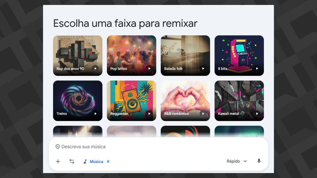 Gerar música com Gemini