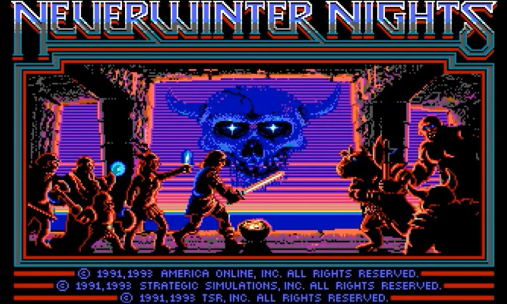 Neverwinter Nights, o primeiro MMO com interface gráfica, era distribuído pela AOL em CDs (Foto: Reprodução/America Online)