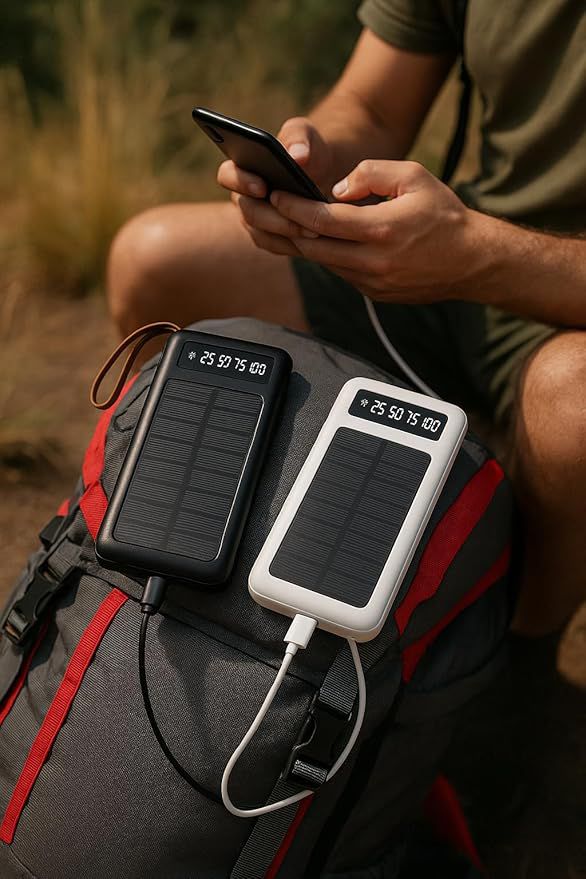 Powerbank com carregamento solar para celular