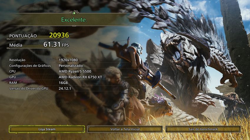 Benchmark de Monster Hunter Wilds