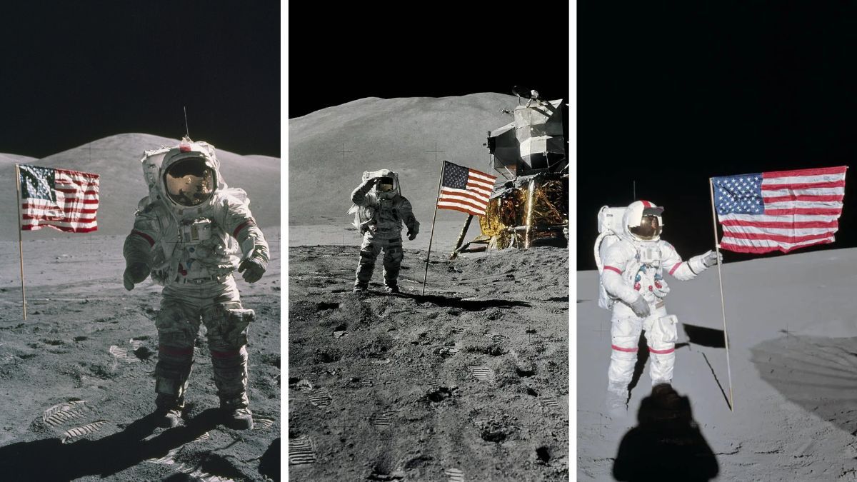 Quantas bandeiras os EUA já colocaram na Lua durante as missões Apollo?