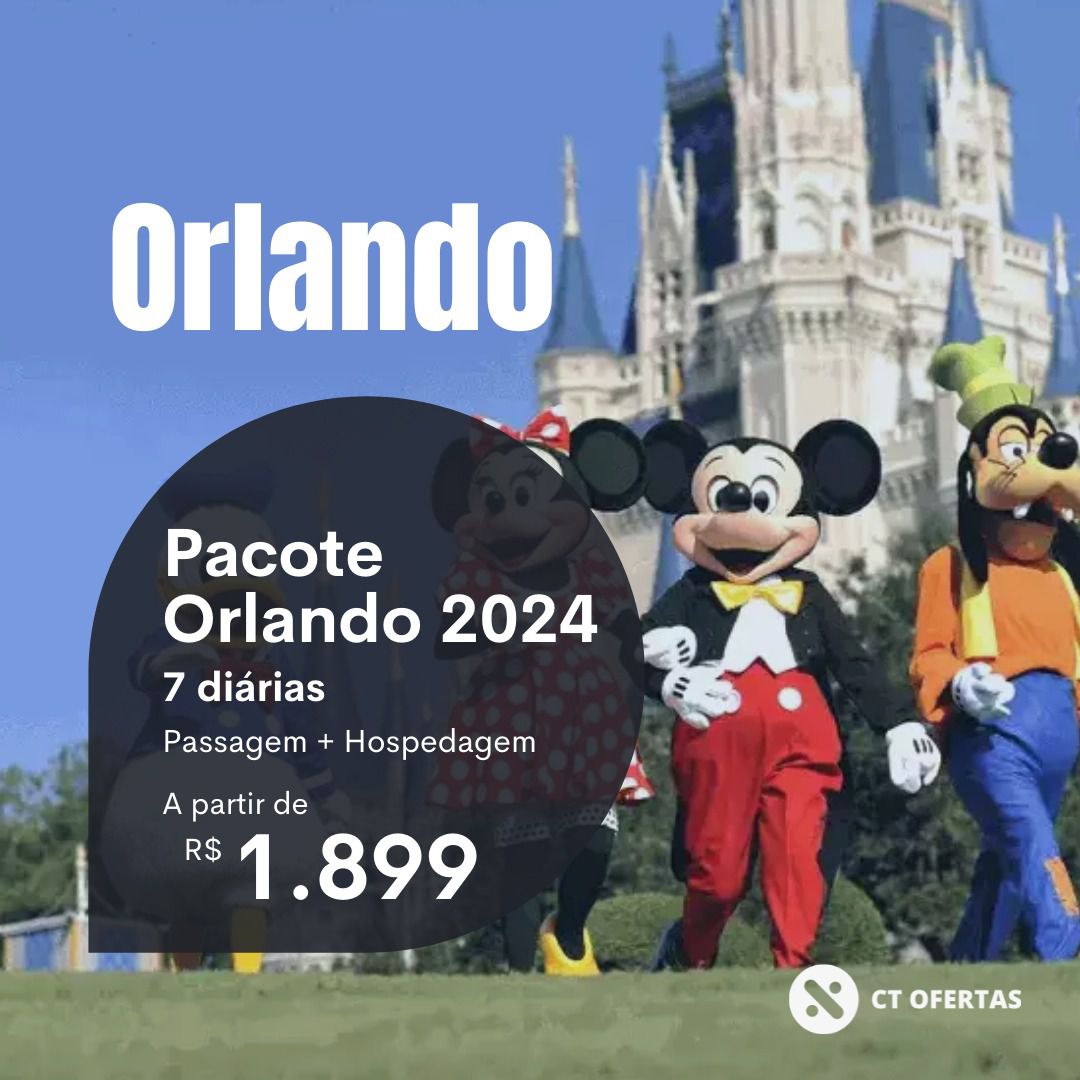 Pacote de Viagem Orlando 2024 56330 Canaltech Ofertas