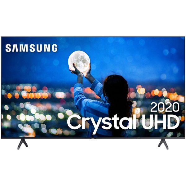 Samsung Smart TV 70" Crystal UHD 70TU7000 4K 2020, Wi-fi, Borda Infinita, Controle Remoto Único, Visual Livre de Cabos, Bluetooth, Processador Crystal 4K
