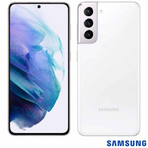 Samsung Galaxy S21 Branco, com Tela Infinita de 6,2”, 5G, 128GB, Câmera Tripla de 12MP+64MP+12MP - SM-G991BZWJZTO [CASHBACK ZOOM]