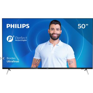 Smart TV Philips 50" UHD 4K 50PUG7625 Wi-Fi HDR10+ Dolby Vision e Dolby Atmos com Bluetooth Bordas Ultrafinas [APP + CUPOM]