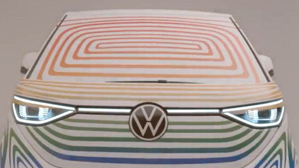 Visual repaginado do ID.Buzz será mais um dos inúmeros atrativos do carro (Imagem: Reprodução/Volkswagen)