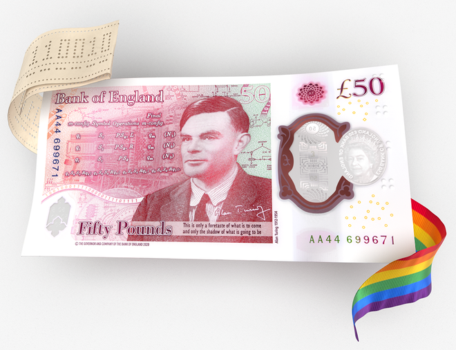 Alan Turing é homenageado com cédula de £50 que dificulta falsificação; veja