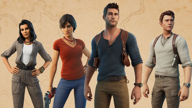 Uncharted no Fortnite: filme ganhará skins e itens temáticos