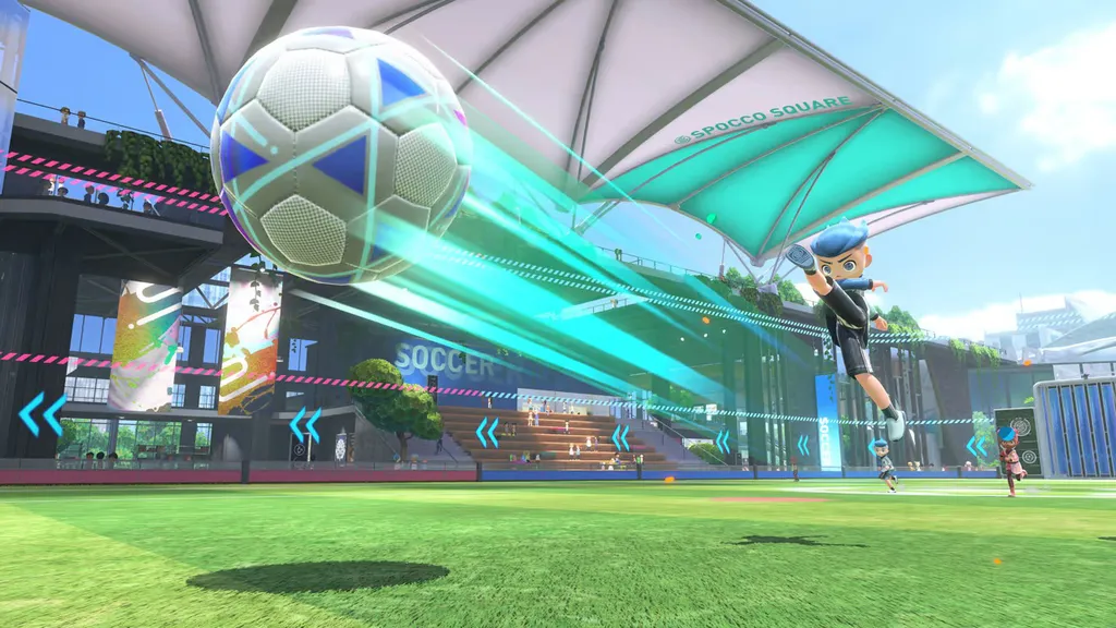 Quando estiver em frente ao gol, tente dar um chute certeiro ou dar uma cabeçada nela (Foto: Divulgação/Nintendo)