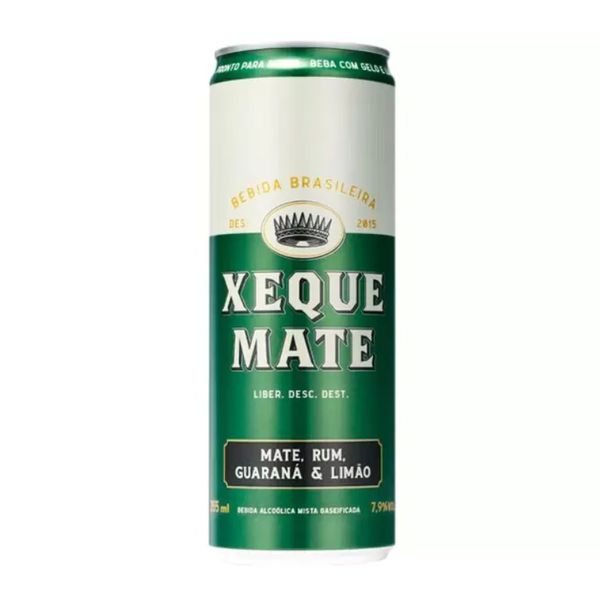 Bebida Mista Xeque Mate Mate Rum Guaraná e Limão 355ml