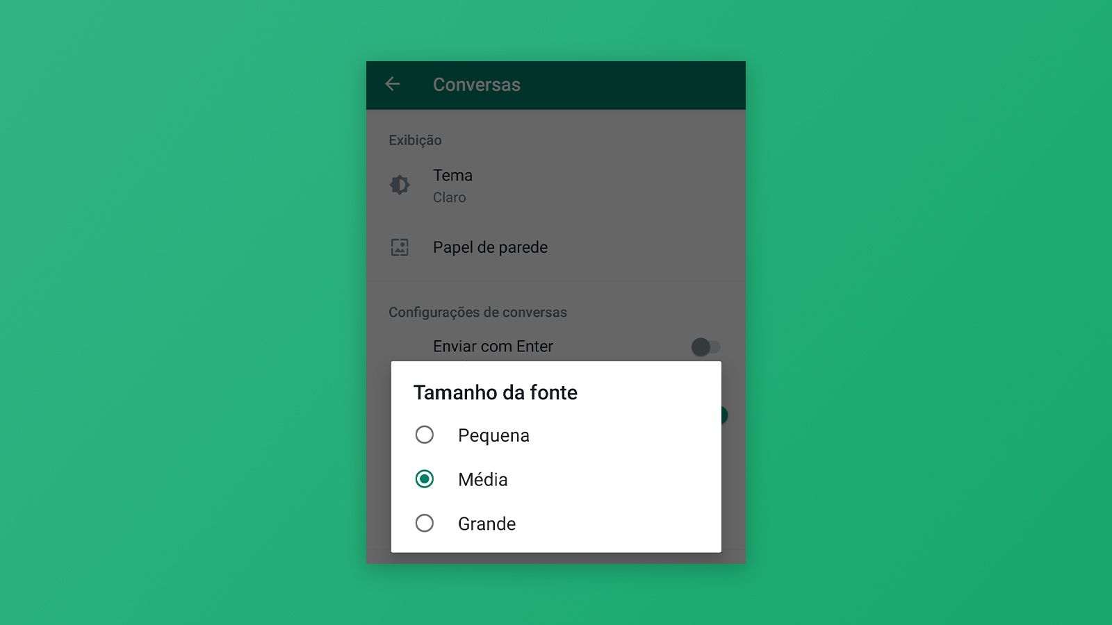 Como deixar a letra do WhatsApp colorida - Canaltech