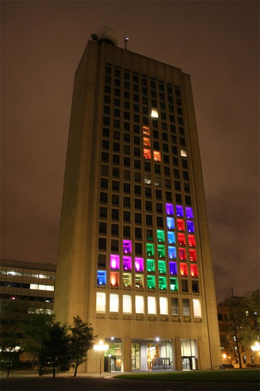 Tetris em prédio