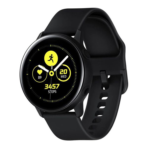 Smartwatch Samsung Galaxy Watch Active Preto com Tela Super Amoled de 1.1", Bluetooth, Wi-Fi, GPS, NFC e Sensor de Frequência Cardíaca [À VISTA]