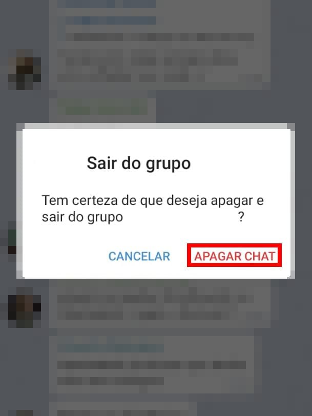 Como sair de um grupo no Telegram