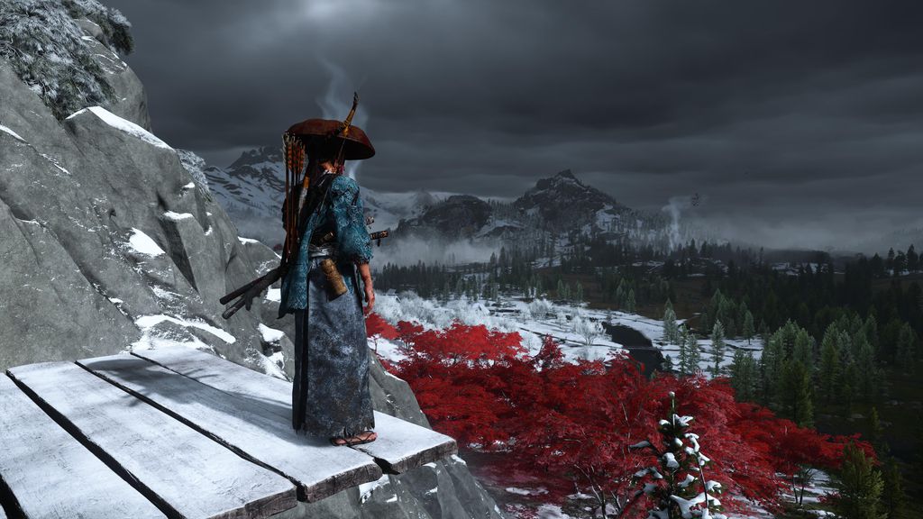 Algo que não dá para ser tirado de Ghost of Yōtei é sua beleza — ô jogo bonito da peste! (Sucker Punch/Sony Interactive)