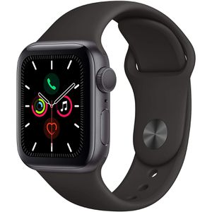 Apple Watch Series 5 (GPS) - 40mm - Caixa cinza-espacial de alumínio com pulseira esportiva preta