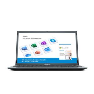 Notebook Positivo Motion C4128E Intel® Celeron® Dual-Core™ Windows 10 Home SSD 14" - Cinza [CUPOM + PIX]