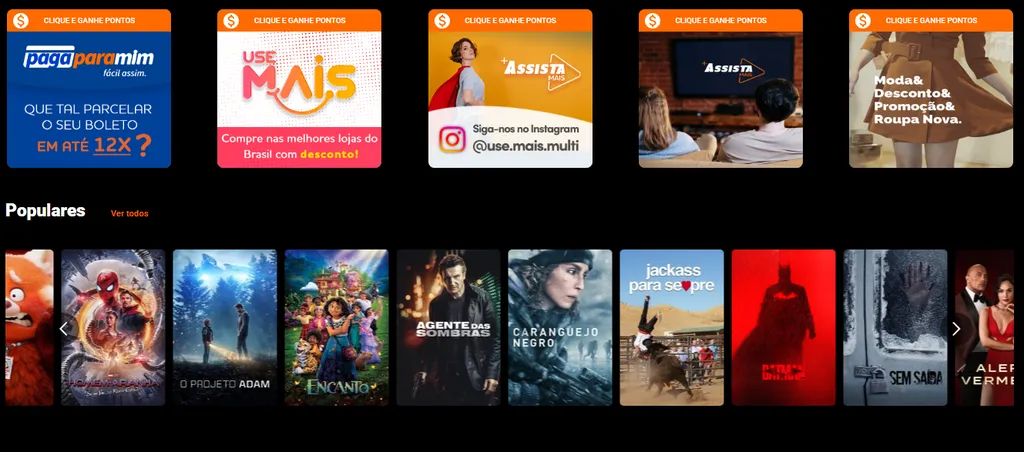 Assista Mais | Plataforma permite buscar títulos no streaming em troca de pontos