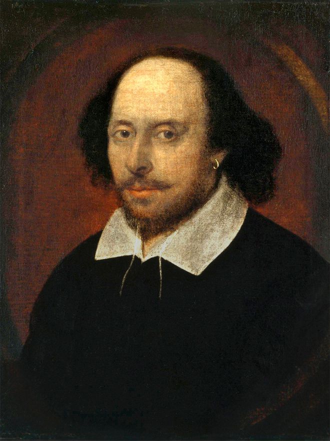 O Retrato de Chandos, pintura que supostamente retrata o rosto de Shakespeare (Foto: Wikimedia Commons)