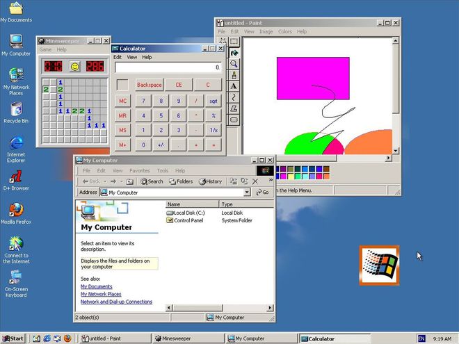 Windows 2000 foi projetado para uso profissional e empresarial, mas teve boa adoção pelo público geral (Imagem: Reprodução/Microsoft)