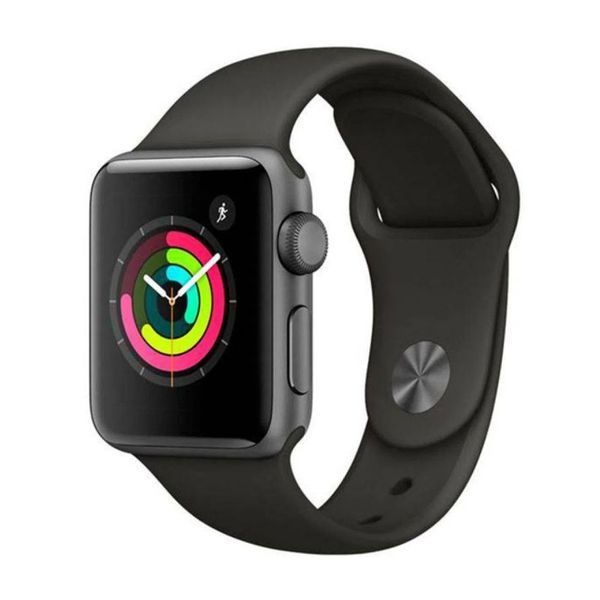Apple Watch Series 3 GPS - 38 mm – Caixa cinza-espacial de alumínio com pulseira esportiva preta [CUPOM]