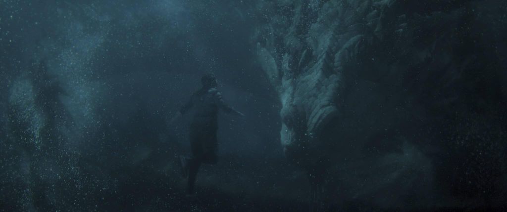 Há quem acredite que o Grande Protetor do filme seja um dos dragões Makluan e responsáveis por trazer os anéis à Terra (Imagem: Divulgação/Marvel Studios)