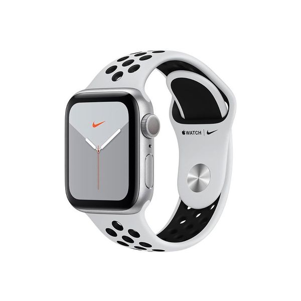 Apple Watch Nike+ Series 5 GPS 40mm Alumínio Prata Pulseira Esportiva Nike Preto / Cinza [À VISTA]