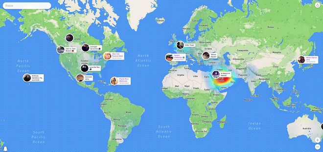 Snap Map, do Snapchat, agora está disponível em versão web