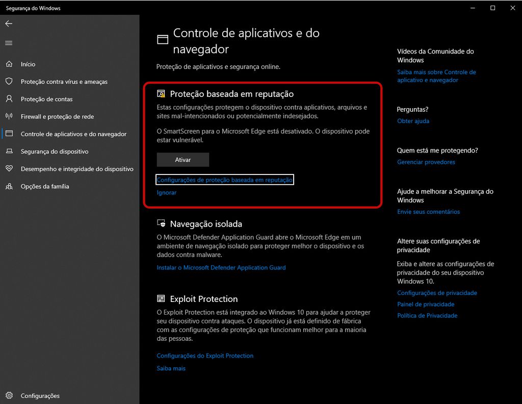 Essa opção fica desabilitada, mas será ativada por padrão pela Microsoft (Imagem: Captura de tela/Canaltech)