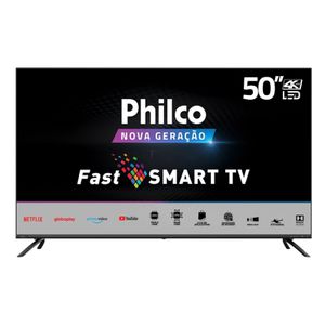 Smart TV Philco 50" PTV50G70SBLSG Ultra HD 4K Tela Infinita Quadcore e App Store [CUPOM]