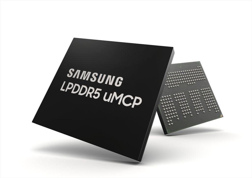 O Samsung uMCP combina RAM e armazenamento em um único chip, aumentando a velocidade e reduzindo o espaço ocupado no celular (Imagem: Divulgação/Samsung)