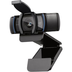[PARCELADO] Webcam Full HD Logitech C920s com Microfone Embutido e Proteção de Privacidade para Chamadas e Gravações em Video Widescreen 1080p