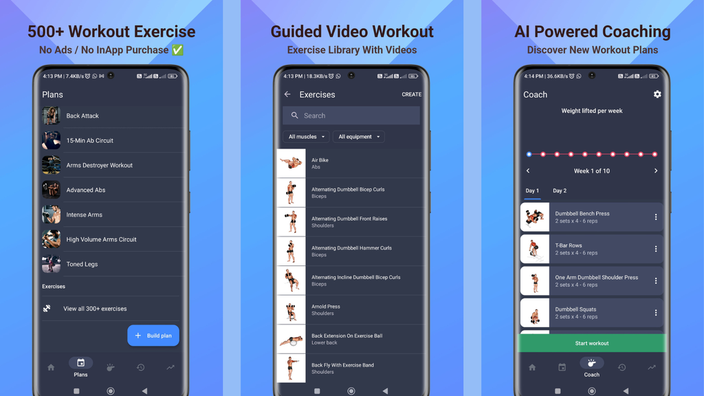 imagens do app App Fit Workout Pro - AI Trainer