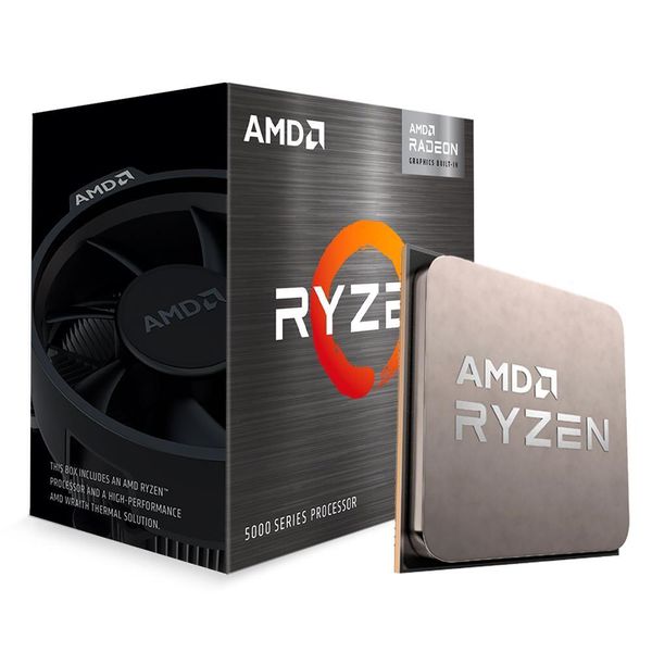 Kit Processador AMD Ryzen 5 5600G, 3.9GHz (4.4GHz Max Turbo), AM4, Vídeo Integrado, 6 Núcleos + Placa-Mãe Asus Prime B450M Gaming/BR, AMD AM4