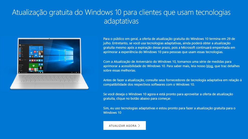 Atualização Windows 10
