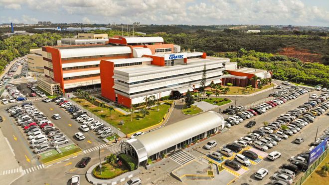 O ecossistema do SENAI CIMATEC é formado por um Centro Tecnológico, uma Universidade e um Centro de Educação Profissional (Imagem: Divulgação/SENAI CIMATEC)