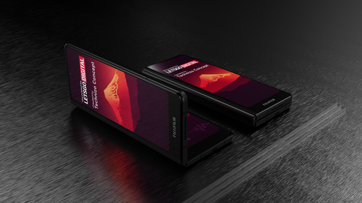 Fujifilm patenteia dobrável com formato de Galaxy Z Fold e bordas enormes