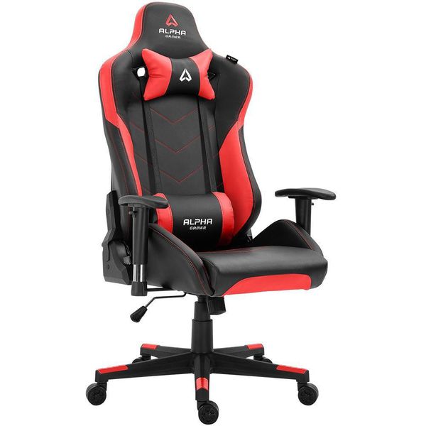 Cadeira Gamer Alpha Gamer Zeta Black Red - AGZETA-BK-R