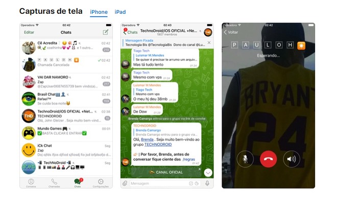 Capturas de tela de conversas no Zap Zap (Reprodução/App Store)
